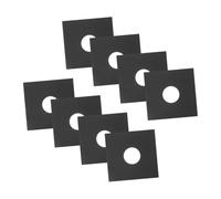 Toyvian 8pcs Vinyl Record Inner Sleeves Double-layer Kraft Paper Anti-static Record Jackets for Vinyl Protection and Storage