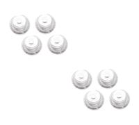 Toyvian 8pcs White Flying Saucer Guitar Knobs Set Volume Tone Control Replacement for Electric Guitar Easy to Install Parts