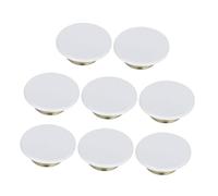 Toyvian 8pcs White Iron Flat Fire Sprinkler Cover Plates for Ceiling Protection Concealed Sprinkler Head Covers for Indoor-outdoor Commercial and Residential Use