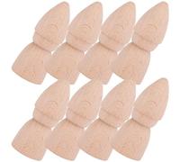 Toyvian 8pcs Wooden Peg Dolls Diy Painting Ornaments Wooden Pegs for Puppet Decorations Waldorf Dollhouse
