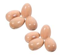 Toyvian 8pcs Wooden Rhythm Eggs Educational Musical Instruments for Preschool Boy Girl for Indoor and Outdoor Activities Promotes Fine Motor Skills and Teamwork