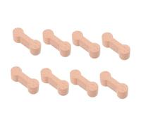 Toyvian 8pcs Wooden Train Track Connectors Male-male Adapters for DIY Railway Building Educational Accessories for Creative Play and Stable Connections