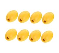 Toyvian 8pcs Yellow Deep Water Fishing Floats for Boats and Kayaks High Visibility Rope Marker Buoys with Easy Installation Versatile Mooring and Crabbing Trail Swim Buoys