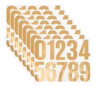 Toyvian 8Sheet Reflective Mailbox Numbers: 4 Inch Self Adhesive Numbers Sticker for Mailbox Signs Window Door Cars Address