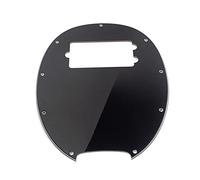 Toyvian 9 Hole Ply Humbucker Pickguard Black Plate for Electric Guitar Bass Pickguard Scratch Plate Music Style