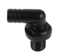 Toyvian 90 Degree Marine Thru Hull Fitting with Leakproof Design and Easy Installation, Abs Barbed Elbow for Bilge Pump Outlet, for Boat Plumbing and Fish Box Drainage
