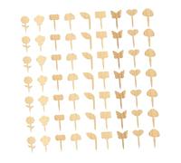 Toyvian 90pcs Bamboo Plant Labels Garden Markers Succulent Name Tags Durable Pointed Design Indoor Outdoor Flower Pot Stakes for Plant Identification and Decoration