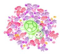 Toyvian 90pcs Mini Resin Turtle Decor: Glow in The Dark Tiny Sea Turtles Figurines 17/4.9/2.1CM Miniature Luminous Tortoises Micro Landscape Ornament for Garden Fish Tank Dollhouse, Game
