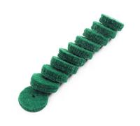 Toyvian 90pcs Piano Felt Washers round 22mm Green Replacement Tool for Keyboard Protect Drum Cymbals Repair Parts