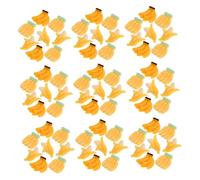 Toyvian 90pcs Scale Miniature Resin Bananas Realistic Mini Artificial Fruits for Dollhouse Kitchen Decor Fairy Garden Accessories Sturdy Resin Craftsmanship