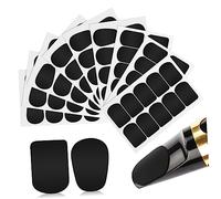 Toyvian 94pcs Saxophone Cushions Strong Adhesive Mouthpiece Pads for Alto and Tenor Includes 30 Square and 64 Oval Cushions Soft Sax Pad Set