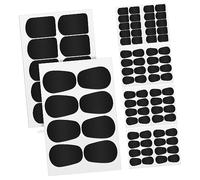 Toyvian 94pcs Saxophone Mouthpiece Cushions Food-grade Patches for Soprano Alto and Tenor Saxophones Soft and Durable Square Oval Shapes for Practice and Performance