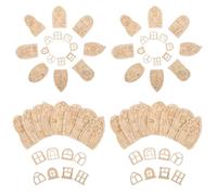 Toyvian 96pcs DIY Unpainted Miniature Fairy Doors and Windows Craft Kit Sturdy Wooden Construction with Smooth Edges Space-saving Compact for Painting and Decorating Fairy Gardens