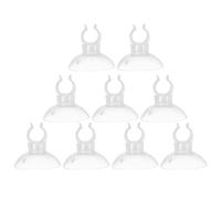 Toyvian 9pcs Acrylic Suction Cup Holder Clips for Fish Tank Tubing 5x30mm Aquarium Air Hose Fixing Clamp Suction Cups for Aquarium Accessories