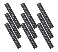 Toyvian 9pcs Aquarium Thermometer Strips Stick on Temperature Display Sticker Waterproof Liquid Crystal and Quick Response for Freshwater and Turtle Tanks Indoor Home Use