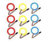 Toyvian 9pcs Childrens Reins Walking Rope with Handles, Portable Plastic and Fiber Safety Leash for Daycare Classes and Kindergarten, Comfortable Grip for Children