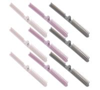 Toyvian 9pcs Foldable Hair Comb for Men and Women, Portable Abs Double-headed Wide Tooth Brush, Compact Travel Size Folding Hairbrush for On-the-go Styling and Versatile Use