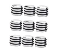 Toyvian 9pcs Guitar Knob Cap Volume Control Knob for Guitar Parts Silver Top Accessory Easy to Use Volume Tone Control