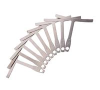 Toyvian 9pcs Guitar Tools Set t Shaped Measuring Calipers for Guitar Neck Fingerboard Wire Radian Ruler
