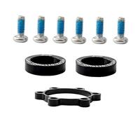Toyvian 9pcs Mountain Conversion Washers Flat Gaskets for Safer Travel Smooth Finish Compatible with Various Hub Screws Practical Bike Accessories