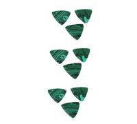 Toyvian 9pcs Natural Stone Guitar Finger Pick Plectrum Picks Peacock for Acoustic Electric Guitar Playing Music