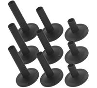 Toyvian 9Pcs Plastic Drum Cymbal Sleeves Replacement Set with Heights for Drum Kits for Live Performance and Practice Sessions