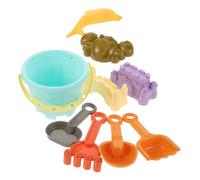 Toyvian 9Pcs Sandcastle Set Beach Bucket Pails Outdoor Water Play for Summer Fun for Boys Imaginative Play Teamwork