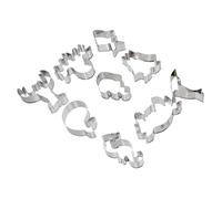 Toyvian 9pcs Stainless Steel Animal Biscuit Molds DIY Cookie Cutters Baking Accessories Ocean Shapes Whale Shark Crab Penguin