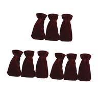 Toyvian 9pcs Upright Piano Cover Piano Pedal Protector Soft Cloth Dirt Elastic Band Elegant Accessory