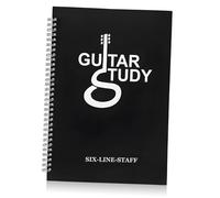 Toyvian A4 Guitar Music Notebook Six-line Tab, Portable Coil Music Book for Guitarists, Handwritten Chord Practice and Teaching Score Notebook