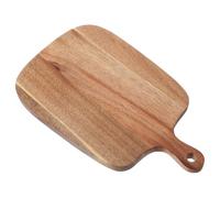 Toyvian Acacia Wood Cutting Board 33X20X1.5Cm with Handle Portable Solid Wooden Chopping Board for Kitchen, Camping, Cheese, Fruit, Meat, Hanging Storage