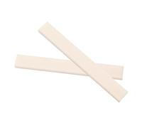 Toyvian Acoustic Guitar Bone Nut Saddle Set 2 Pieces 80x11x3mm Buffalo Bone Blanks Easy to Use For Classical Electric Folk Guitar Mandolin Banjo Ukulele