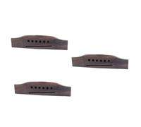 Toyvian Acoustic Guitar Bridge Replacement Parts String Slotted Saddle for Folk Classical Guitars Easy Mounting Vintage Look Fit