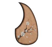 Toyvian Acoustic Guitar Pickguard Sticker Scratch Guard for Electric Guitar Beautiful Wood Grain Protective Decal Sound Cover