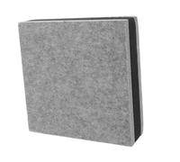 Toyvian Acoustic Speaker Pads Soundproof Foam Cushion Stand 20x20x5.2cm Grey Noise Isolation Mat for Monitors and Loudspeakers