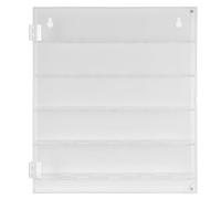 Toyvian Acrylic Challenge Coin Display Case with Door Dustproof Coin Organizer Stand for Collectors Or Medals from Tipping Or Getting Lost for Military Memorabilia Display