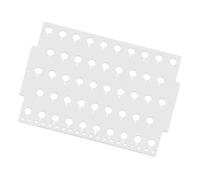 Toyvian Acrylic Earring Storage Rack Wall Mounted Design with Hanging Holes for Long and Tassel Earrings Suitable for Bedroom Or Closet