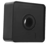 Toyvian Acrylic Interview Microphone Station Logo Pop Filter Easy-carry Mic Stand for Reporters