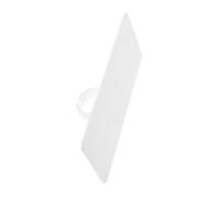 Toyvian Acrylic Microphone Blank Plate Clip Mic Sign for Interviews Annual Meetings and Media Events and Sturdy Design