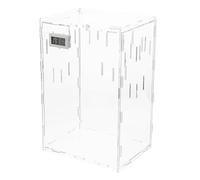 Toyvian Acrylic Reptile Feeding Box with Ventilation Durable Breeding Tank for Tarantulas and Other Reptiles Transparent Hatching Container for Optimal Growth