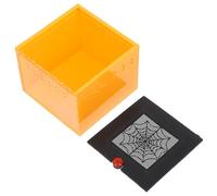 Toyvian Acrylic Spider Enclosure Box Small Reptile Breeding Terrarium with Lid for Jumping Spiders Arachnids and Insects Suitable for Pet Invertebrate Housing