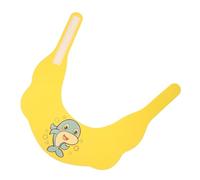 Toyvian Adjustable Baby Hair Washing Visor Cap with Large Brim, Waterproof Plastic Shower Hat for Bathing, Safe Yellow Hair Wash Shield for Toddlers and Kids
