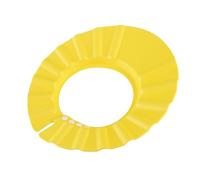 Toyvian Adjustable Baby Shower Hat Shower Shampoo Cap 5 Pcs Eva Resin Yellow with Elastic Fabric and Plastic Snap Buttons Prevents Water Shampoo Entering Eyes for Kids Bath Time