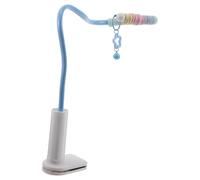 Toyvian Adjustable Blue Parrot Training Stand Perch, Interactive Tabletop Bird Playstand for Small to Medium Pet Birds, Desktop Parrot Perch Platform for Home and Festival Use