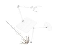 Toyvian Adjustable Clear Action Figure Stand with Energy Effect Accessories Model Support Holder for Collectible Figurines Enhances Display with Dynamic Tech Decoration