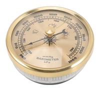 Toyvian Adjustable Dial Barometer for Home Use Portable Aneroid Barometer without Liquid Calibratable and Hygrometer for Indoor Weather Monitoring