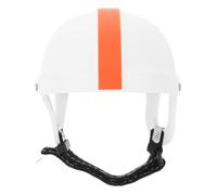 Toyvian Adjustable Dog Helmet for Small and Medium Breeds with Ear Holes, Secure Strap, and High Visibility for Night Safety Football Cap Style Outdoor Riding Hat for Puppies and Cats