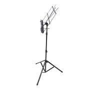 Toyvian Adjustable Foldable Iron Book Reading Stand for Books and Notepads, Multi-functional Portable Music Score Stand Suitable for Home Use