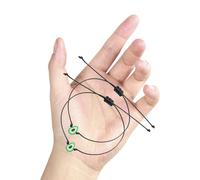 Toyvian Adjustable Handmade Avocado Braided Wax Cord Bracelets 2pcs Set for Women Teens Friendship Matching Jewelry