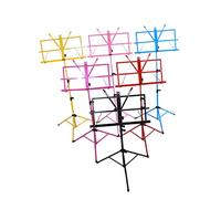 Toyvian Adjustable Height Music Tripod Stand Portable Sheet Music Holder for Guitar Non-slip Rubber Feet